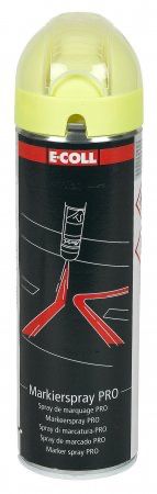 Markierspray mit Bodenmarkierdüse - gelb fluoreszierend