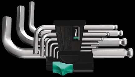 Winkelschlüsselsatz Innensechskant Kugelkopf- 1,5 - 10 mm