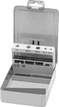 Kassetten für Mehrbereichs-Kegelsenker-Satz, leer