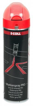 Markierspray mit Bodenmarkierdüse - rot fluoreszierend