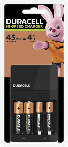 DURACELL Batterieladegerät für AA, AAA, C, D und 9 V