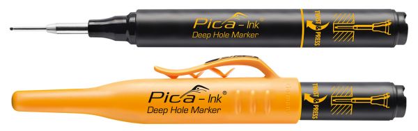 Tieflochmarker Pica-Ink schwarz