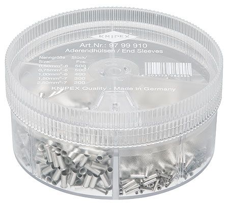 Aderendhülsesortiment 0.5 - 2.5 mm² - unisoliert - 9799910