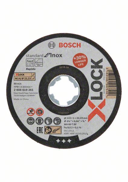 Trennscheibe - X-LOCK, Inox